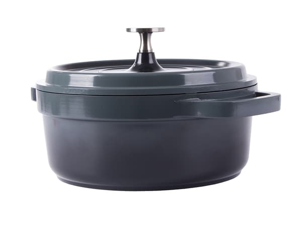 Kattila kannella 2,2 L valualumiini non-stick harmaa induktio