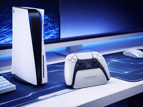 PS5 DualSense -ohjainteline, muovi, valkoinen