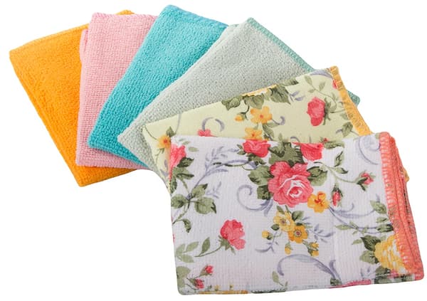 Mikrokuituliinat 6-pack 30x30 cm sekaväriset