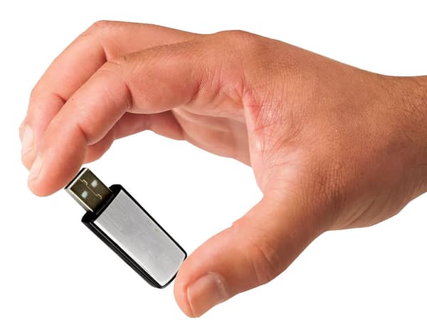 Mini diktafon USB-drev 8 GB stemmeoptager WAV sølv 6,5 cm