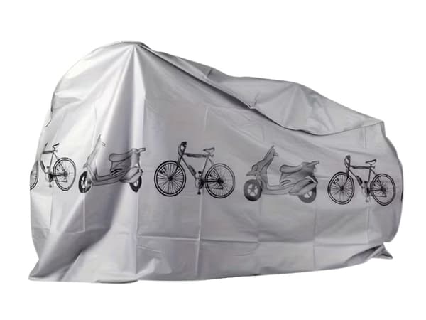 Cykelöverdrag vattenavvisande 200x105 cm silver