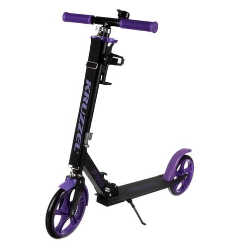 Foldbart løbehjul til børn 200 mm hjul justerbart styr 87–98 cm lilla