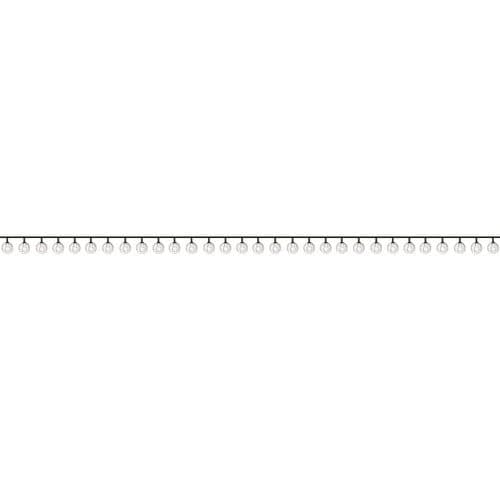 Solcellsdriven LED-ljusslinga 100 bollar varmvit 11,6 m IP44