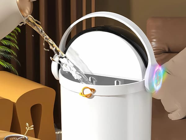 Luftfugter 2 l med to dyser aromaterapi LED, USB hvid
