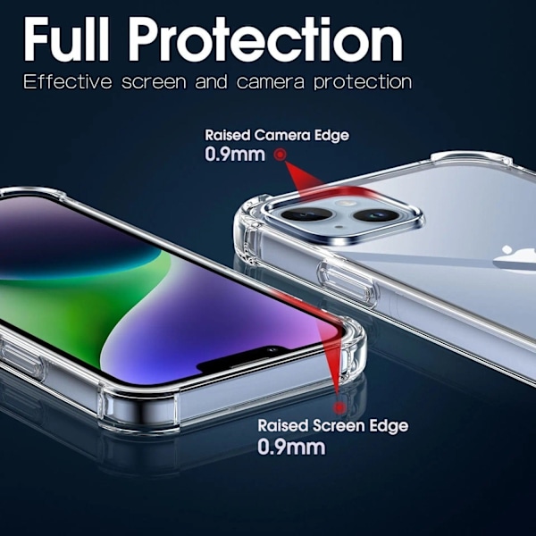 iPhone 14 Silikon Shockproof Skal