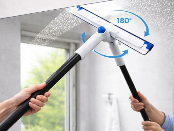 Vandskraber 49 cm med teleskopskaft 61,5–144 cm + 1 overtræk
