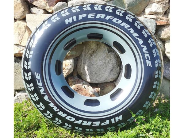 Uppblåsbar badring för barn däck 50 cm