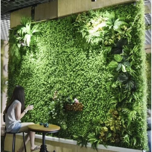 Konstgjord boxwood-häckpanel 60x40 cm 3 cm tjock grön PP 1-pack