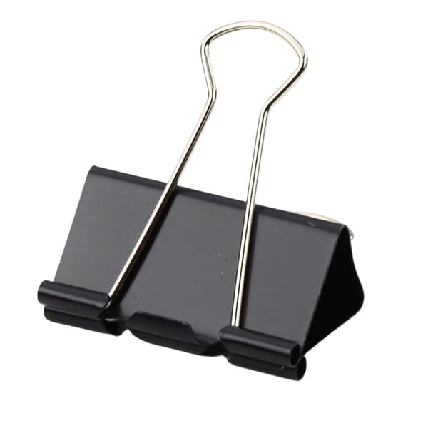 Kontorklemmer 41 mm metal, 12-pack
