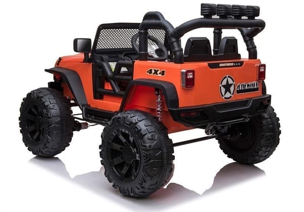 Elektrisk åkbil Jeep för barn orange 2x200W 24V fjärrkontroll