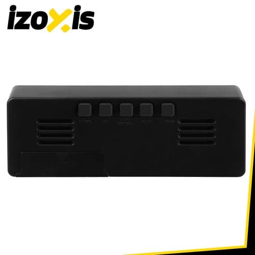 LED väckarklocka med färgdisplay, tid/datum/temperatur, USB/AAA