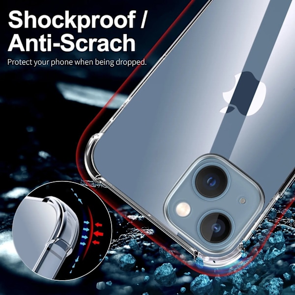 iPhone 14 Silikon Shockproof Skal