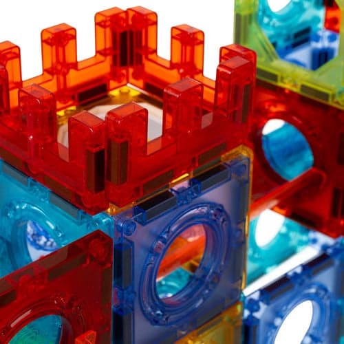 Magnetiska byggblock 3D kulbana 110 delar med LED, 3+ år