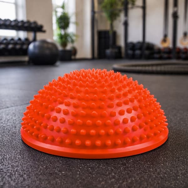 Sensorisk balancehalvkugle 16 cm med massagenopper orange