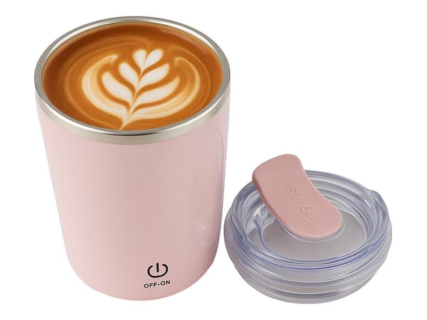 Självomrörande termosmugg 350 ml rostfritt stål IPX6 USB-C