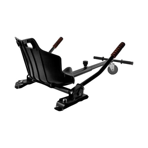 Go-kart kit til elskateboard med sæde, justerbar 40-60 cm, sort/orange