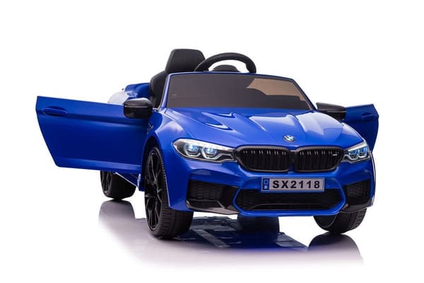 Batteridrevet elbil BMW M5 Drift blå til børn