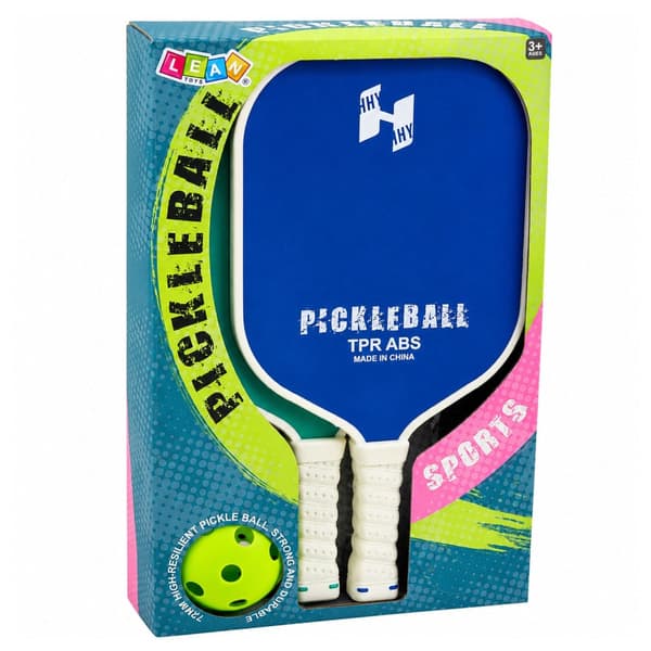 Pickleball-set 2 plastpaddlar + perforerad boll 7 cm