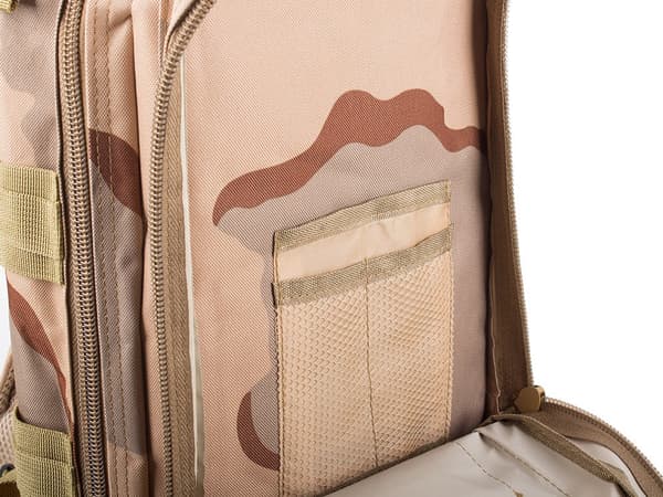 Militär ryggsäck 30L beige med MOLLE-system 43x24x25 cm