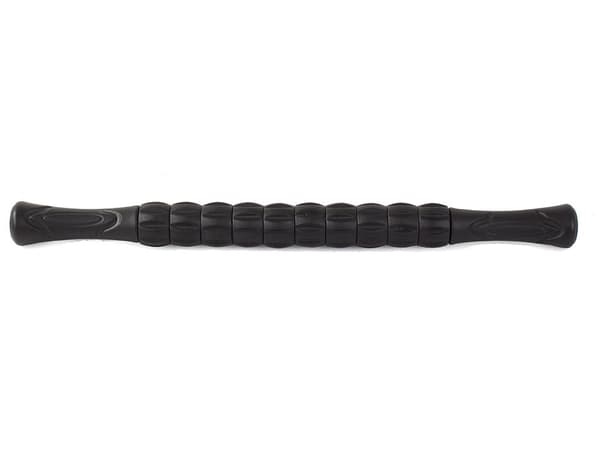 Massage roller med 9 rullar för rygg/ben plast svart 42 cm