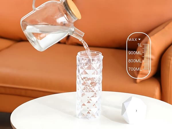 Ilmankostutin aromadiffuuserilla 1000 ml RGB valkoinen USB-C