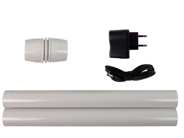 Julelanterne med julemand 90–126 cm sneeffekt lys & lyd plast