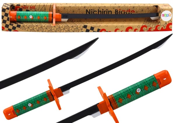 Samuraj leksakssvärd med ljud 56 cm batteridrivet (3x AG13 ingår)