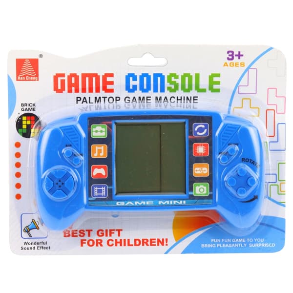 Tetris bärbar spelkonsol med LCD-skärm, blå