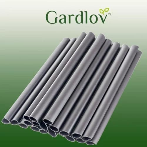 Aita-/suojanauhaklipsit PVC harmaa 20 kpl universaalit 19x1,25 cm