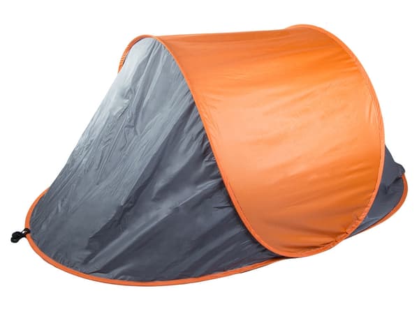 Rantateltta pop-up UV-suoja harmaa/oranssi 210x130x85 cm