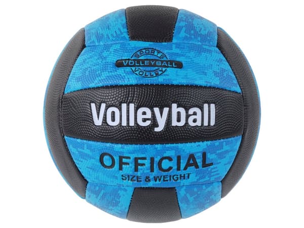 Volleyboll storlek 5 blå/svart 21 cm CE/EN71