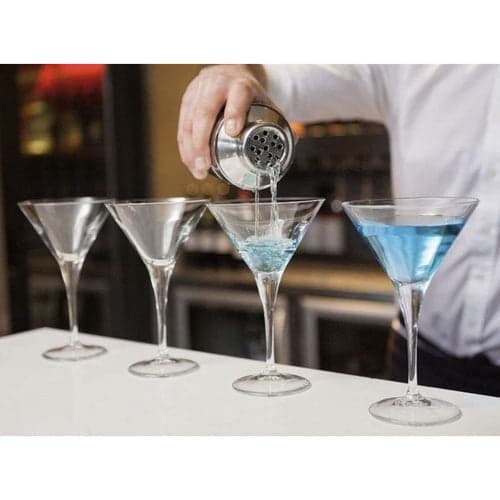 Bartendersæt 6 dele i rustfrit stål, shaker 700 ml med si