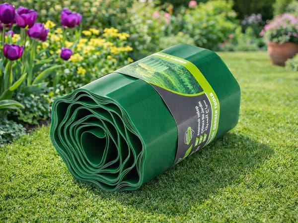 Haveafgrænsning plast 9 m x 20 cm grøn