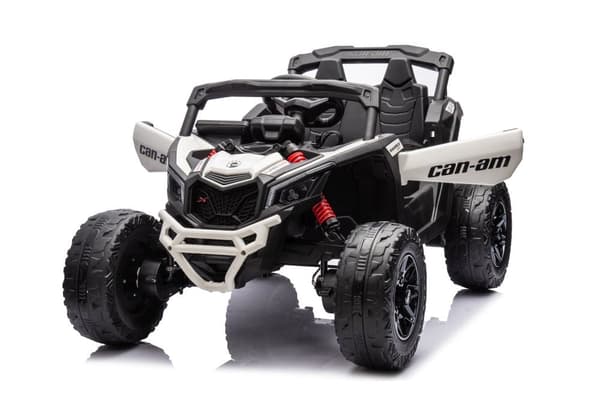 Akulla toimiva buggy Can-Am DK-CA003 valkoinen lapsille