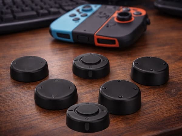 Tumgrepp till Nintendo Switch 2 Joy-Con silikon svart 6-pack