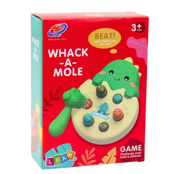 Whack-a-Mole arkadipeli dinosaurus vasaralla, från 3 år, 22x16 cm