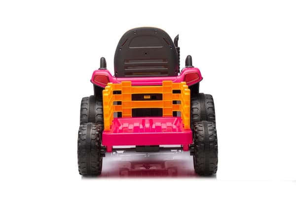 Batteridrevet legetraktor til børn rosa BBH-030