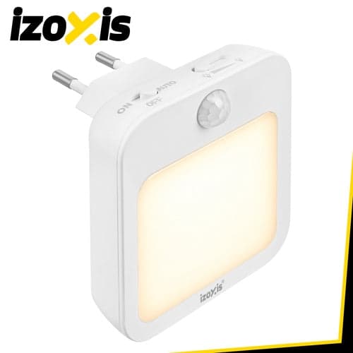 LED nattlampa med rörelse- och skymningssensor 2-pack 230V varmvit
