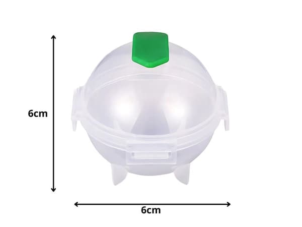 Isform til isboller 4 dele, plast, transparent, Ø5 cm