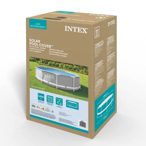 Solcover boblemåtte til rund pool 3,05 m, Ø290 cm (Intex 28011)
