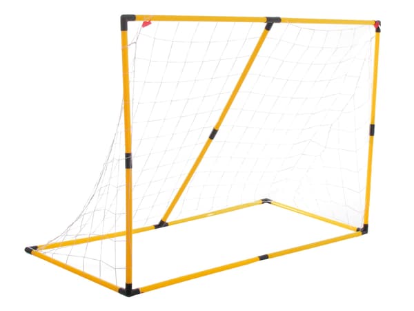 Fodboldmål 156x70x107 cm med pointmåtte, bold og pumpe
