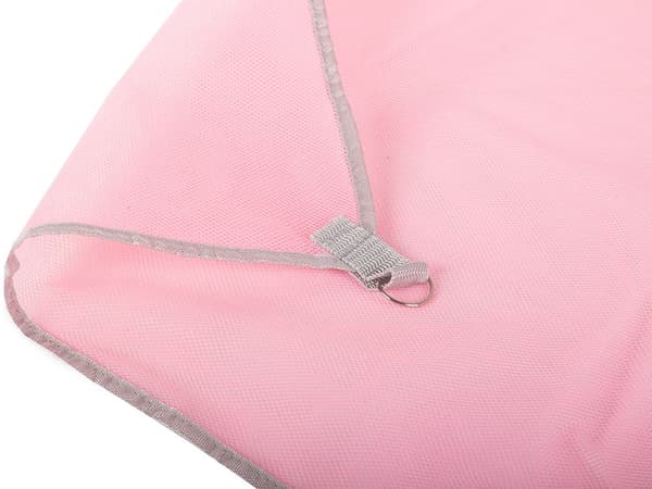 Picnic-tæppe sandafvisende mesh 200x150 cm rosa