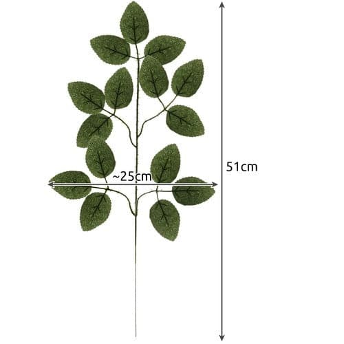 Tekorosmarun oksat 12-pack vihreä 51x25 cm polyester/PVC