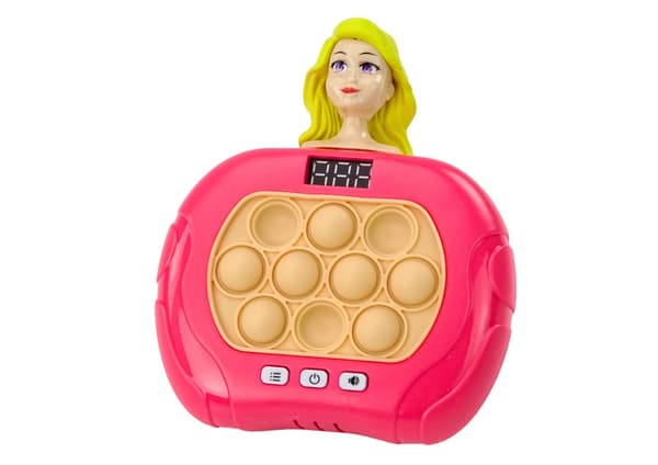 Pop-it reaktionsspil med lys og lyd, Pink Doll, 3+ år
