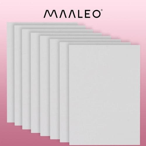 Målarduk på MDF 30x40 cm 8-pack primad vit bomull 180 g/m²