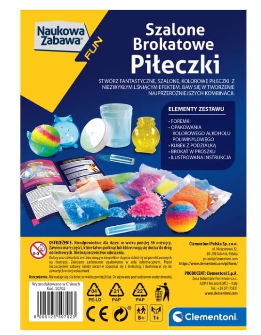 Eksperimentkit til børn 8+ – lav studsebolde med glitter & lyser i mørket