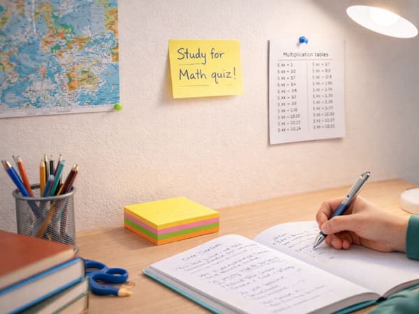 Linjerede sticky notes 76x76 mm 100 ark, selvklæbende, blandede farver