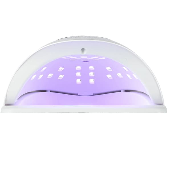 UV LED neglelampe 150W 45 LED med timer & bevægelsessensor hvid