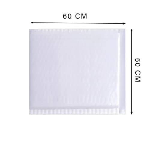 Boblekuverter 50x60 cm hvid PE selvklæbende 85-pak