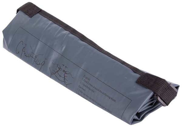 Vattentät dry bag 20 L grå 60x37 cm med rem roll-top
